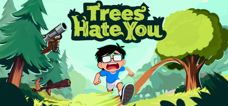 Trees Hate You gameplay — trap triggering right beside a warning sign